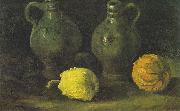 Vincent Van Gogh Still life with two jugs and pumpkins France oil painting artist